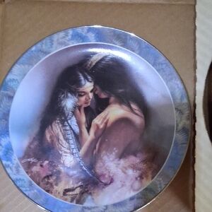 Decorative Plate with Native American Art